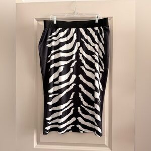 SHEIN Monochrome Zebra Pencil Skirt